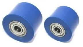100247 - Chain Rollers (Pair) - In Blue - All Husaberg Models 2000-2008